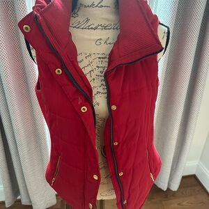 Red Quilted Vest